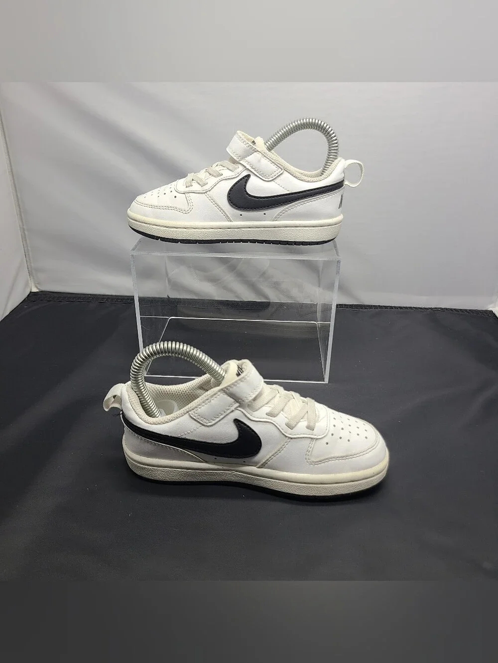 Nike Court Borough Low Recraft White Blk Preschool Casual kids Toddler size 11C